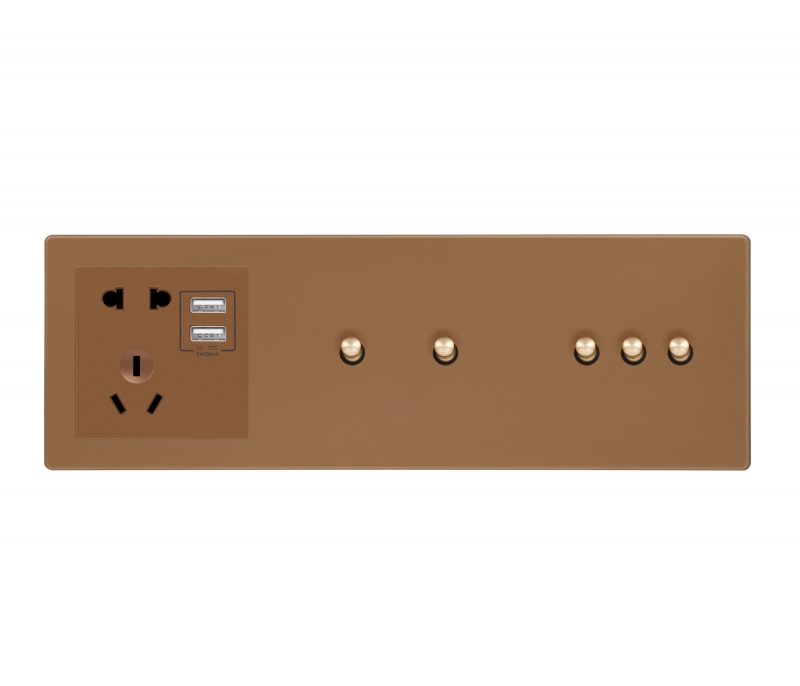 五孔USB+二開+三開
